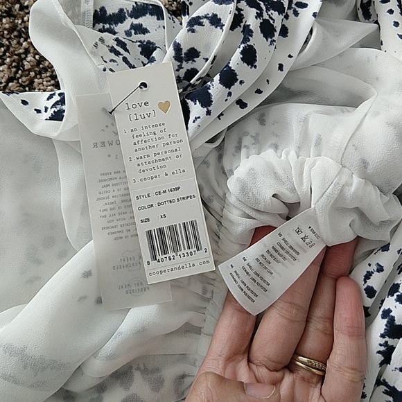 NWT Cooper and Ella Dotted Stripes Romper - Picture 8 of 8